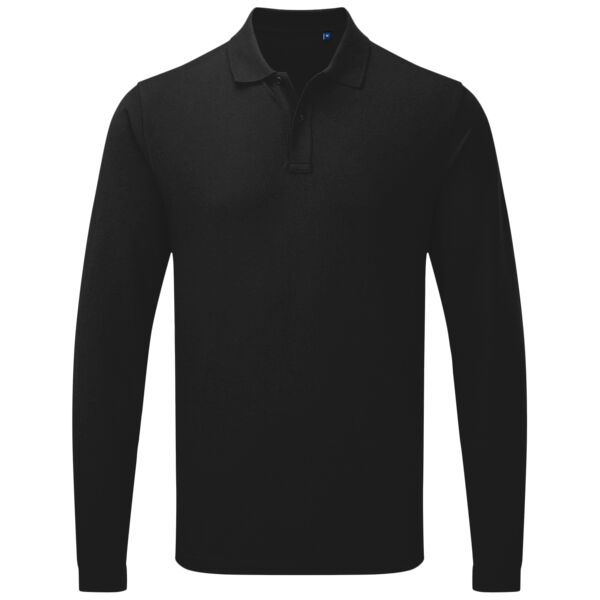 ‘Essential’ unisex long sleeve workwear polo shirt Vignette