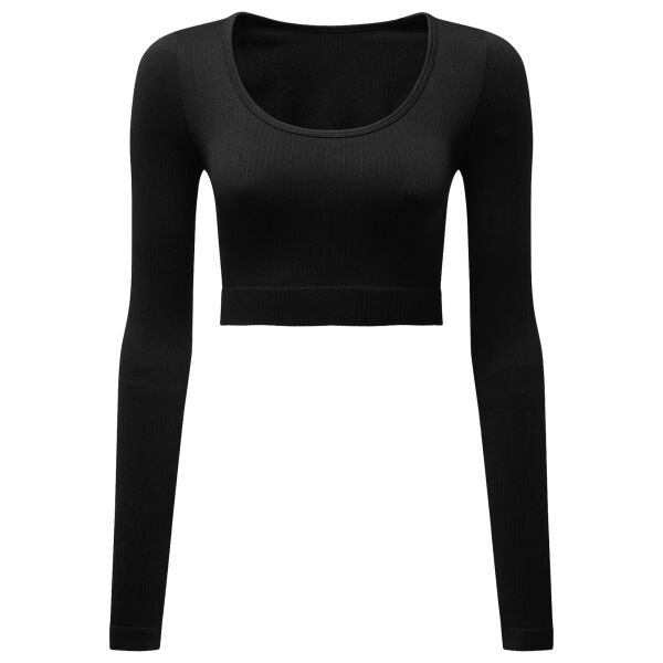 Women’s TriDri® ribbed seamless '3D Fit' crop top Vignette