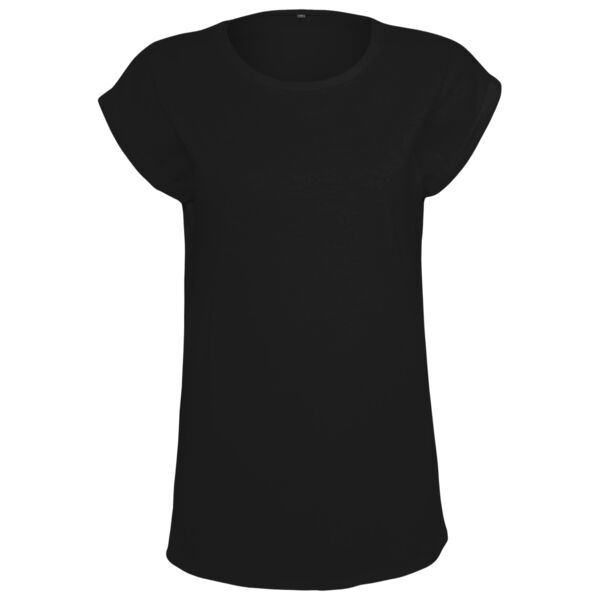 Women's organic extended shoulder tee Vignette