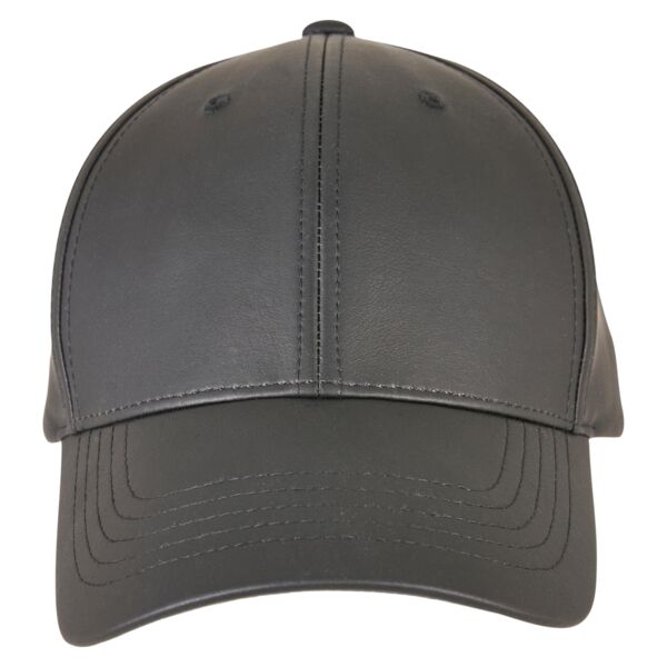 Synthetic leather alpha shape dad cap (6245AL) Vignette