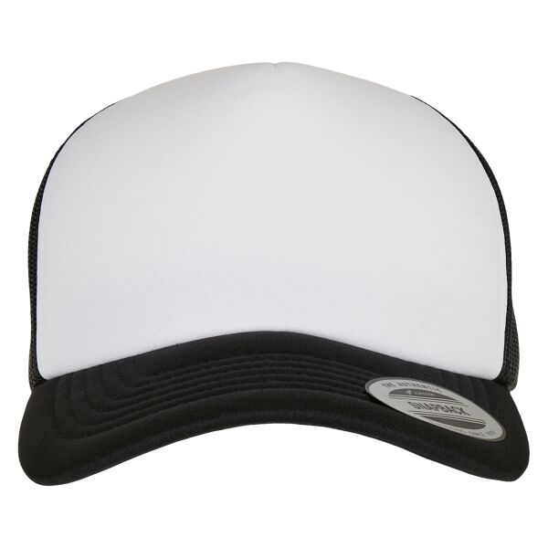 YP Classics® curved foam trucker cap – white front (6320W) Vignette