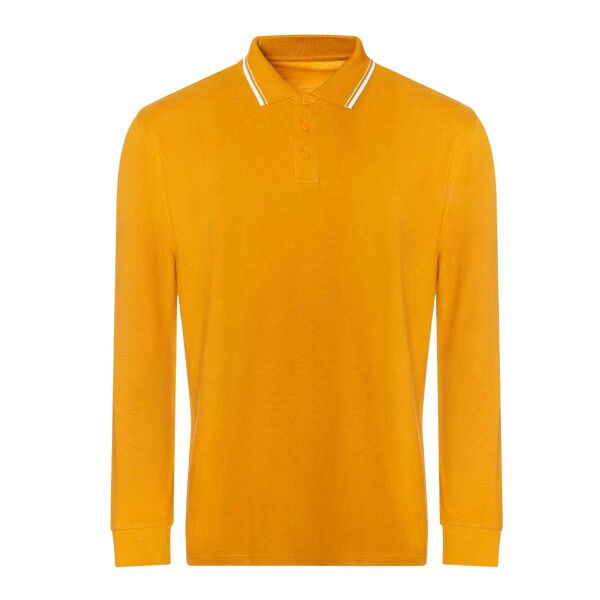 Long sleeve tipped 100 polo Vignette