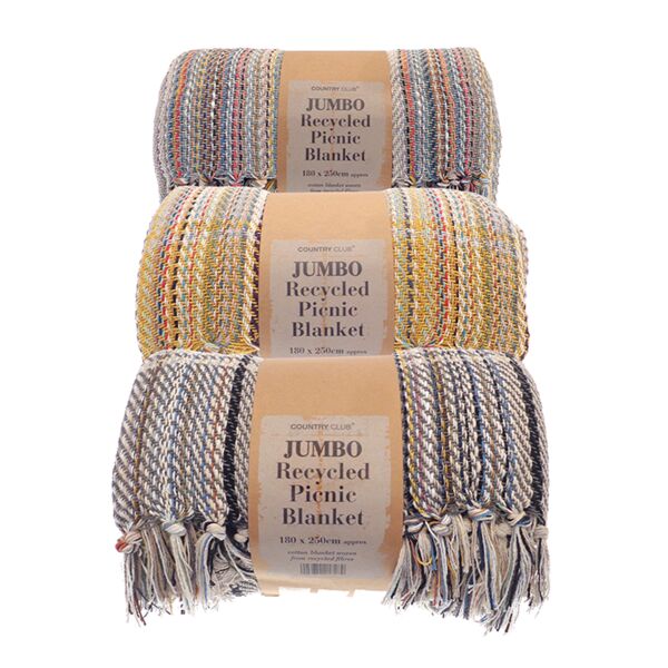 Jumbo recycled picnic blanket Vignette