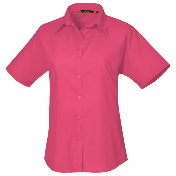 Women's short sleeve poplin blouse Vignette