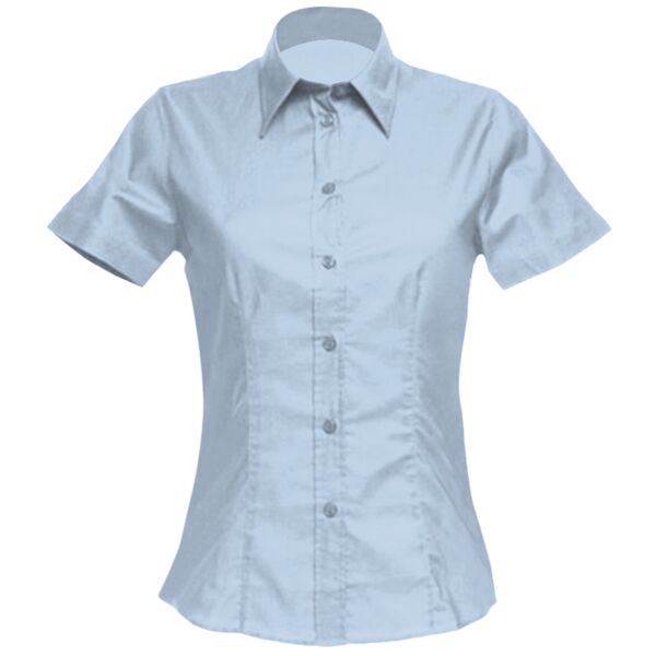 Women's workplace Oxford blouse short-sleeved (tailored fit) Vignette