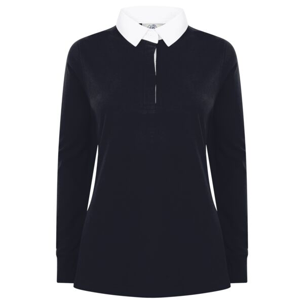 Women's long sleeve plain rugby shirt Vignette