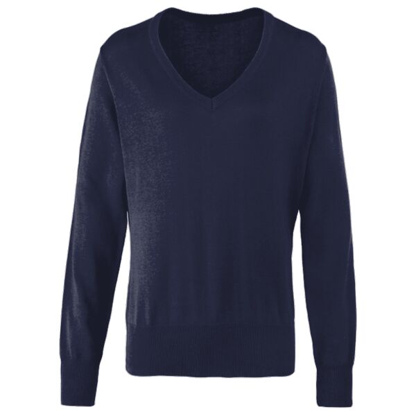 Women's v-neck knitted sweater Vignette