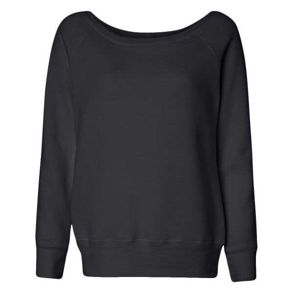 Sponge fleece wide neck sweatshirt Vignette