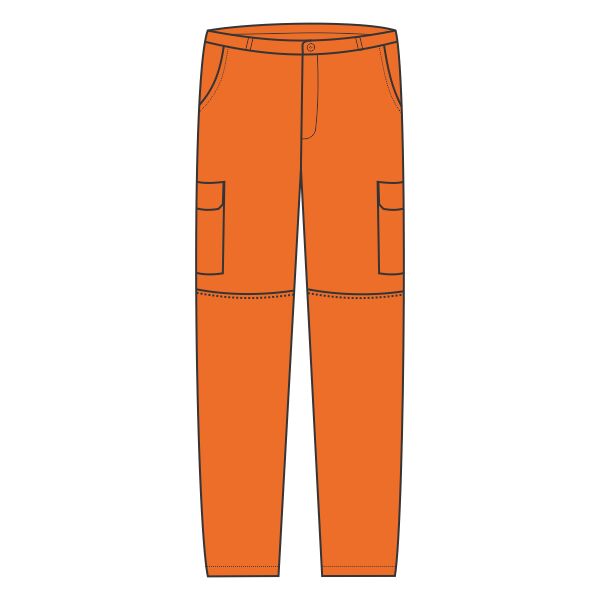 Hi-vis polycotton cargo trousers with kneepad pockets (HV018T/3M) Vignette