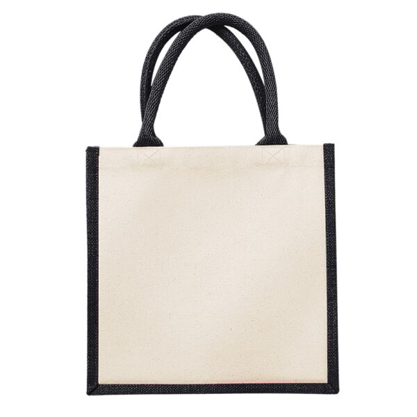 Printers midi jute tote Vignette