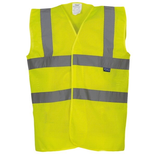 Top cool open mesh 2-band-and-braces waistcoat (HVW120) Vignette