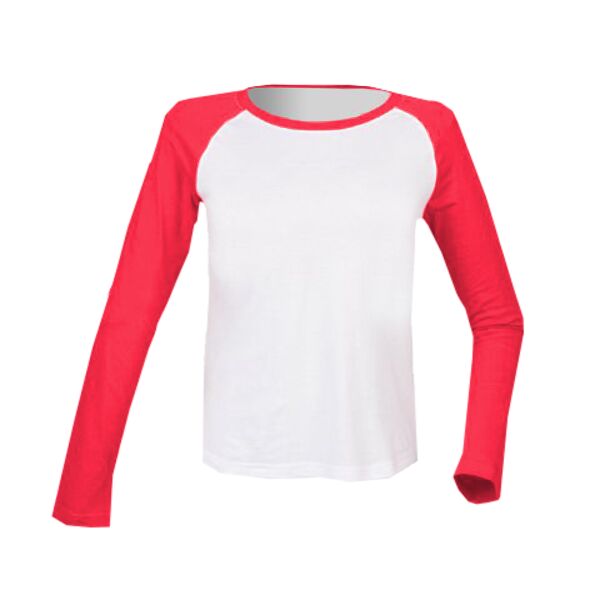 Kids long sleeve baseball T Vignette