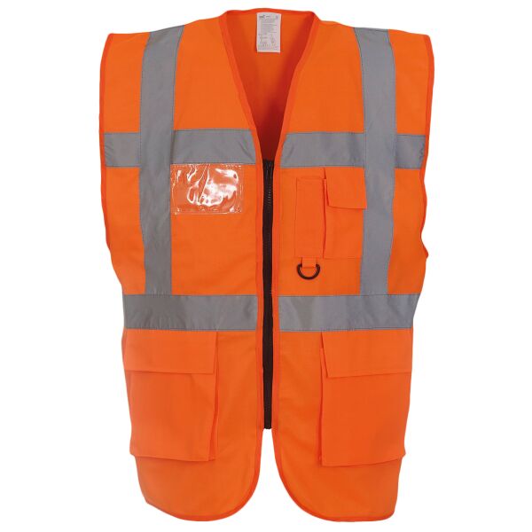 Multifunctional executive hi-vis waistcoat (HVW801) Vignette