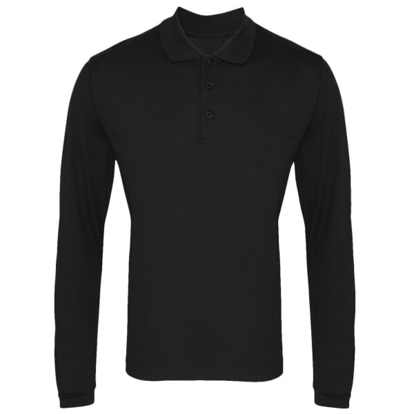 Long sleeve Coolchecker® piqué polo Vignette