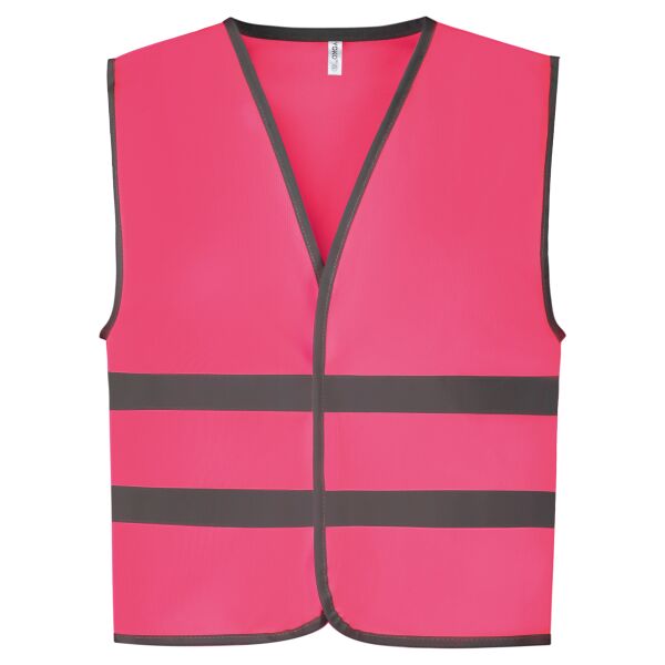 Hi-vis reflective border kids waistcoat (HVW102CH) Vignette