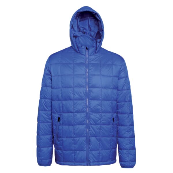 Box quilt hooded jacket Vignette