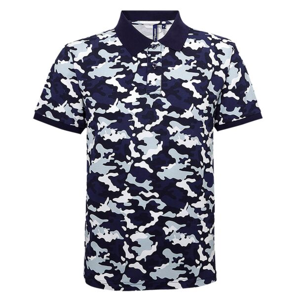Men's camo piqué polo Vignette