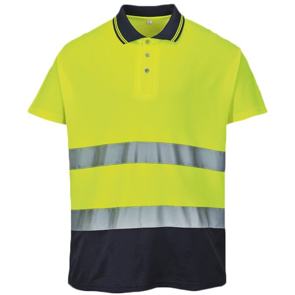 Two-tone cotton Comfort polo (S174) Vignette