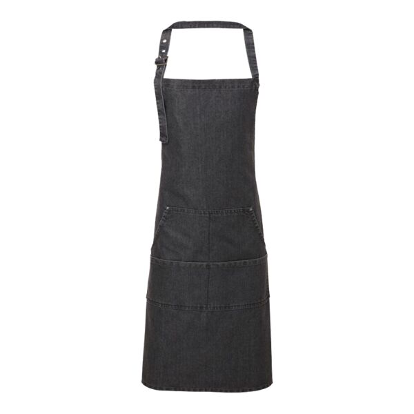 Jeans stitch bib apron Vignette