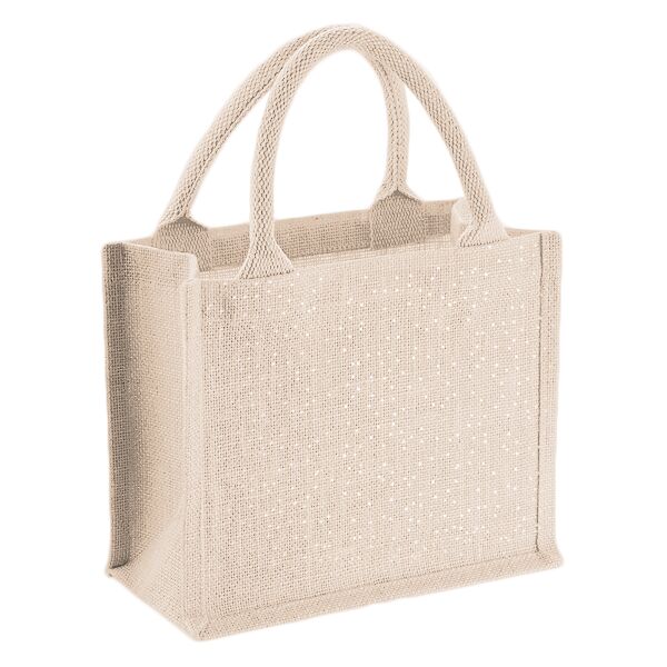 Shimmer jute mini gift bag Vignette