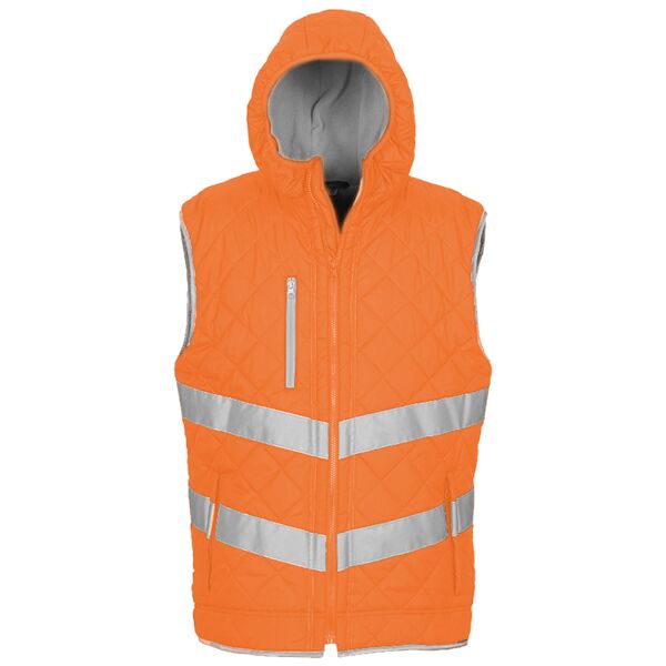 Hi-vis Kensington hooded gilet (HV007) Vignette