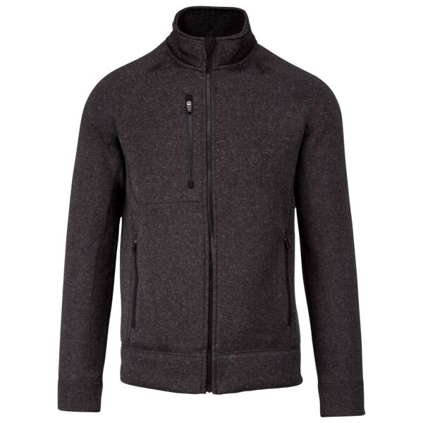 Full-zip heather jacket Vignette