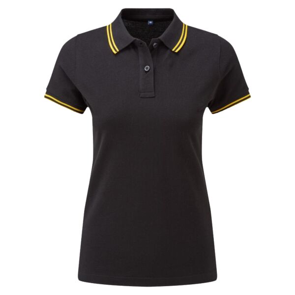 Women's classic fit tipped polo Vignette