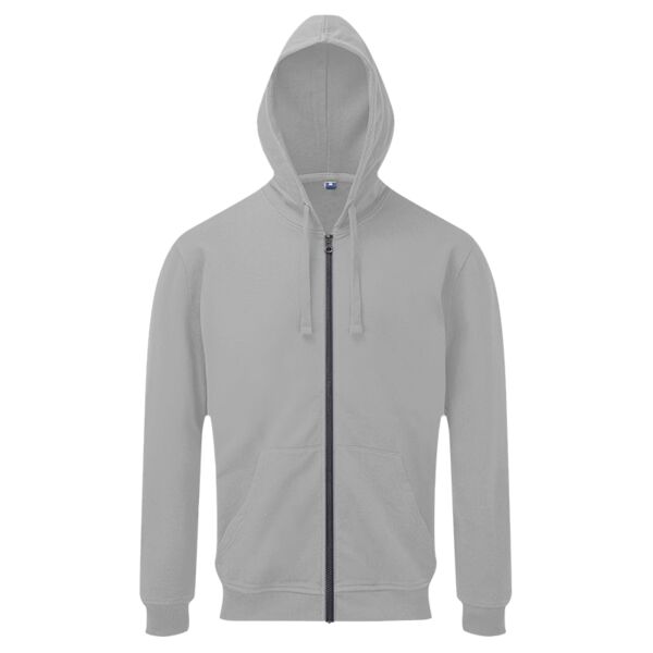 Men's coastal vintage wash loop back zip through hoodie Vignette