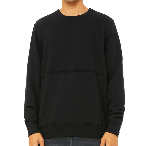 Unisex raw-seam crew pullover Vignette