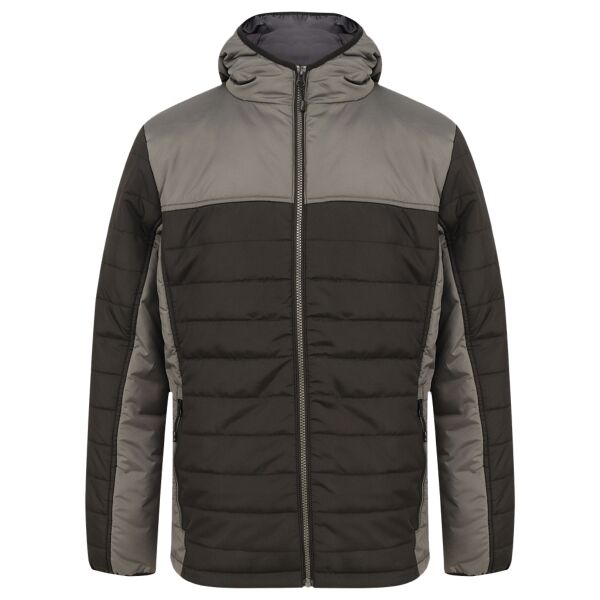 Hooded contrast padded jacket Vignette