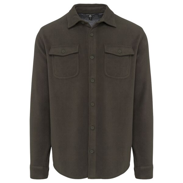 Sherpa-lined fleece overshirt Vignette