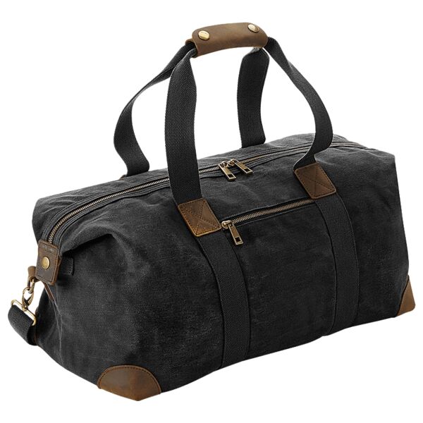 Heritage waxed canvas holdall Vignette