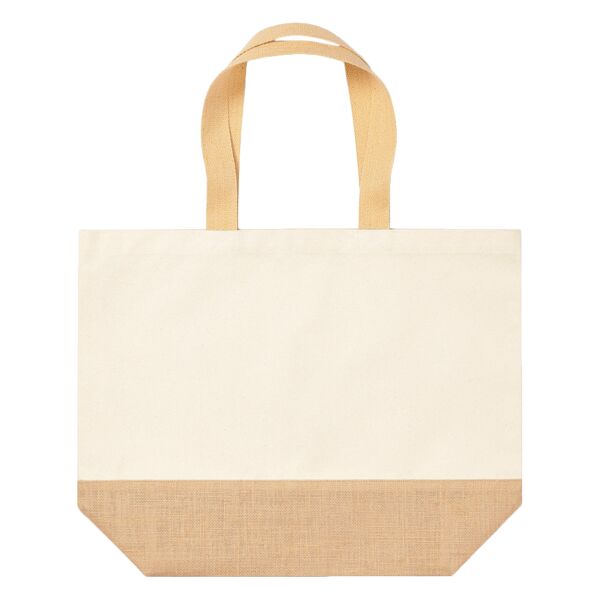 Jute base canvas tote XL Vignette