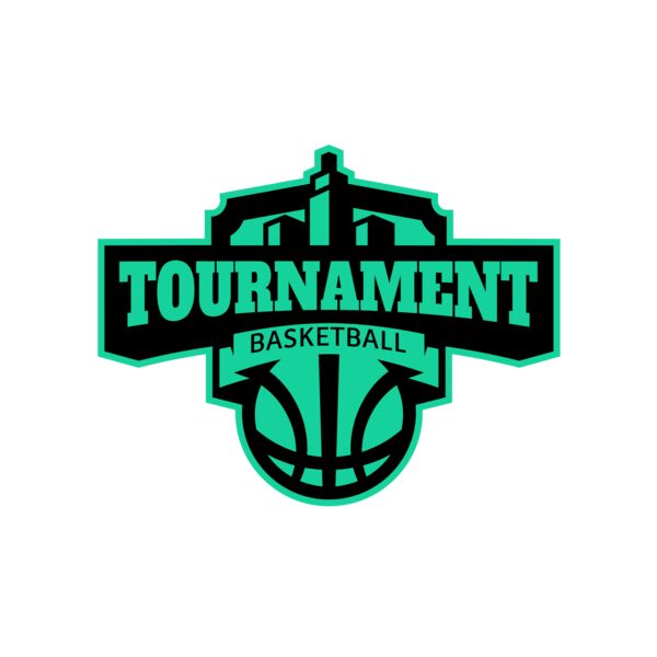 Tournament Basketball logo template Vignette