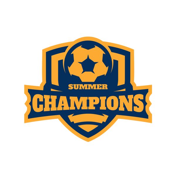 Champions Summer Soccer logo template Vignette