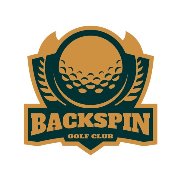 Backspin Golf club logo template Vignette