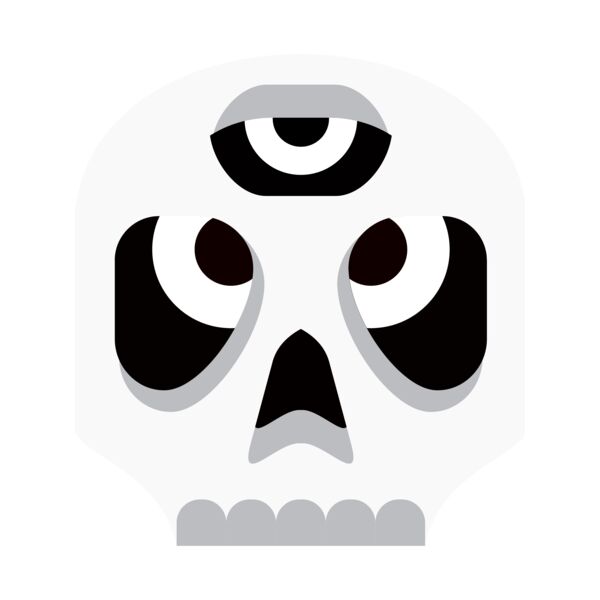 Elements Skulls logo template 18 Vignette