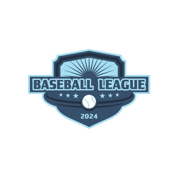 Baseball League Logo 01 Vignette