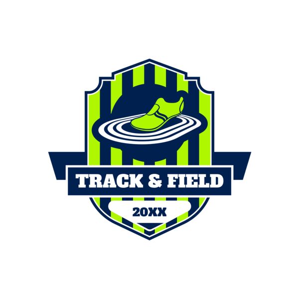 Track and Field Team Logo 02 Vignette