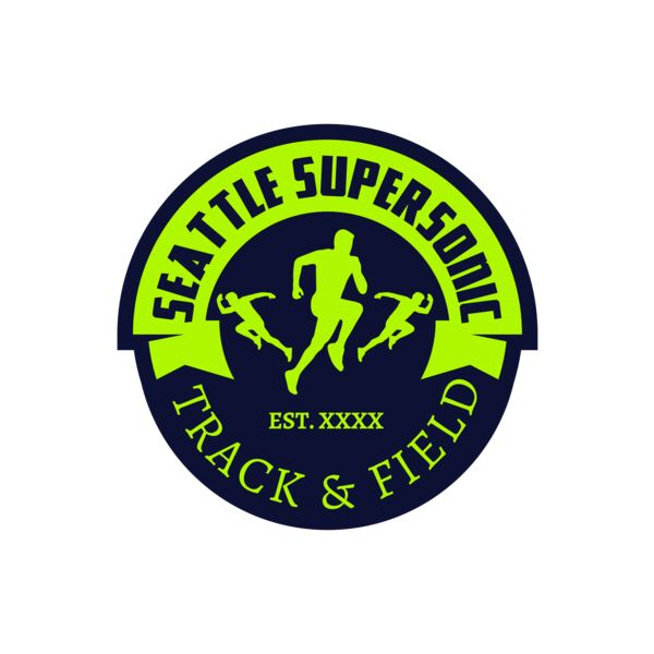 Track & Field Team Logo 10 Vignette
