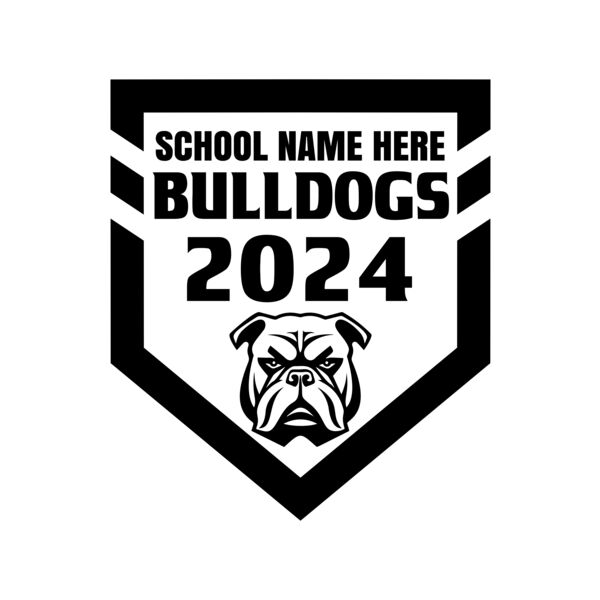 School Bulldog 02 Vignette