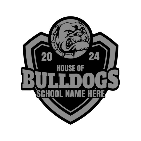 School Bulldog 03 Vignette