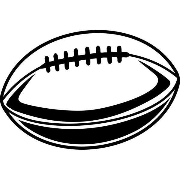 American Football   Clipart 5 Vignette