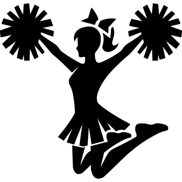 Cheerleading   Clipart 8 Vignette