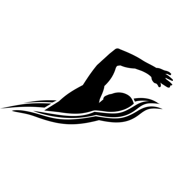 Swimming    Clipart 7 Vignette