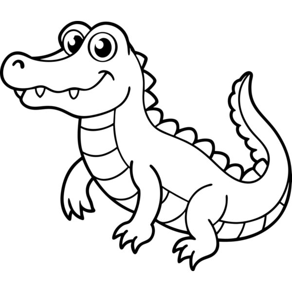 Alligator   Clipart 2 Vignette