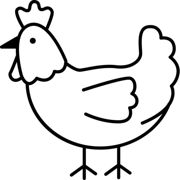 Chicken   Clipart 2 Vignette