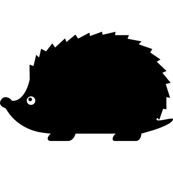 Hedgehog   Clipart 1 Vignette
