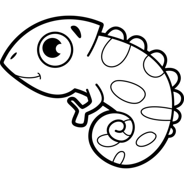 Iguana   Clipart 2 Vignette