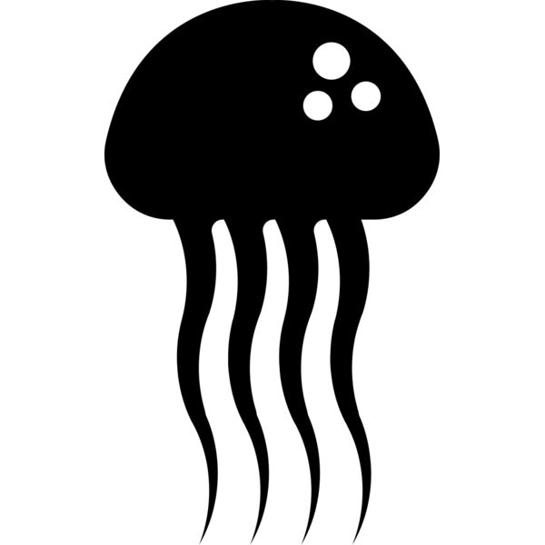Jellyfish   Clipart 1 Vignette